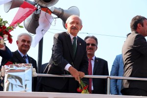 CHP GENEL BASKANI KEMAL KILICDAROGLU, ZONGULDAK'IN ALAPLI ILCESI'NDEKI MITINGDE HALKA HITAP ETTI.  FOTO-GURKAY GUNDOGAN-ZONGULDAK-DHA